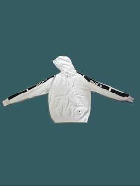 G-Star White Hoodie with Black RAW Patch